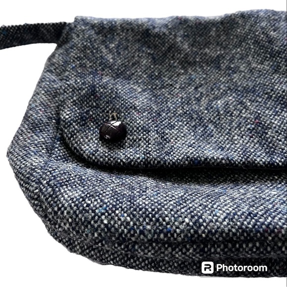 Vintage Hanna Hats of Donegal 100% Pure New Irish Wool Bag in Gray - Picture 3 of 13